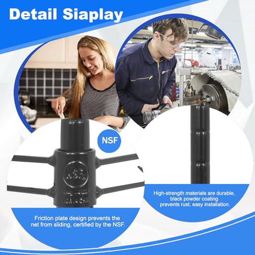 3 Tier Adjustable Metal Storage Shelf 450 lbs Capacity NSF Certified Black P74547