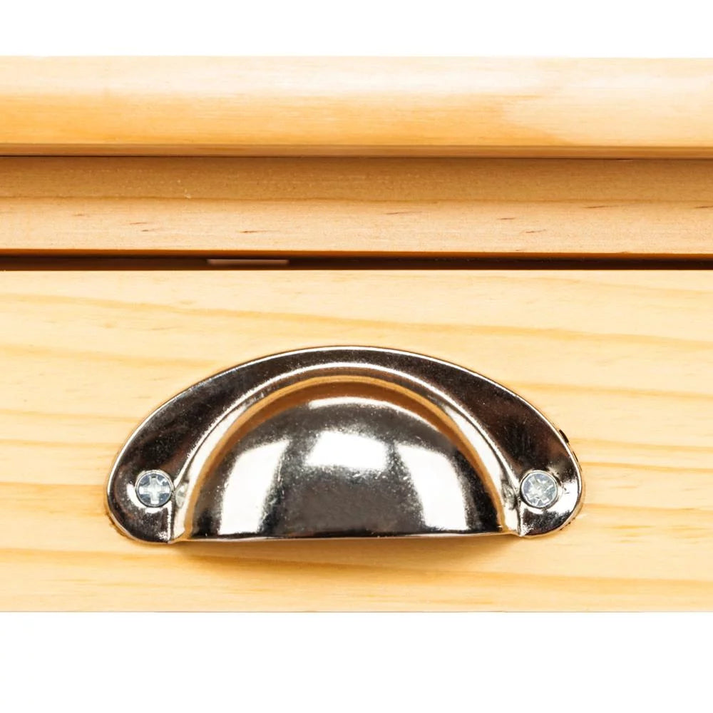 Rolling Wood Kitchen Cart with Drawers Y647948