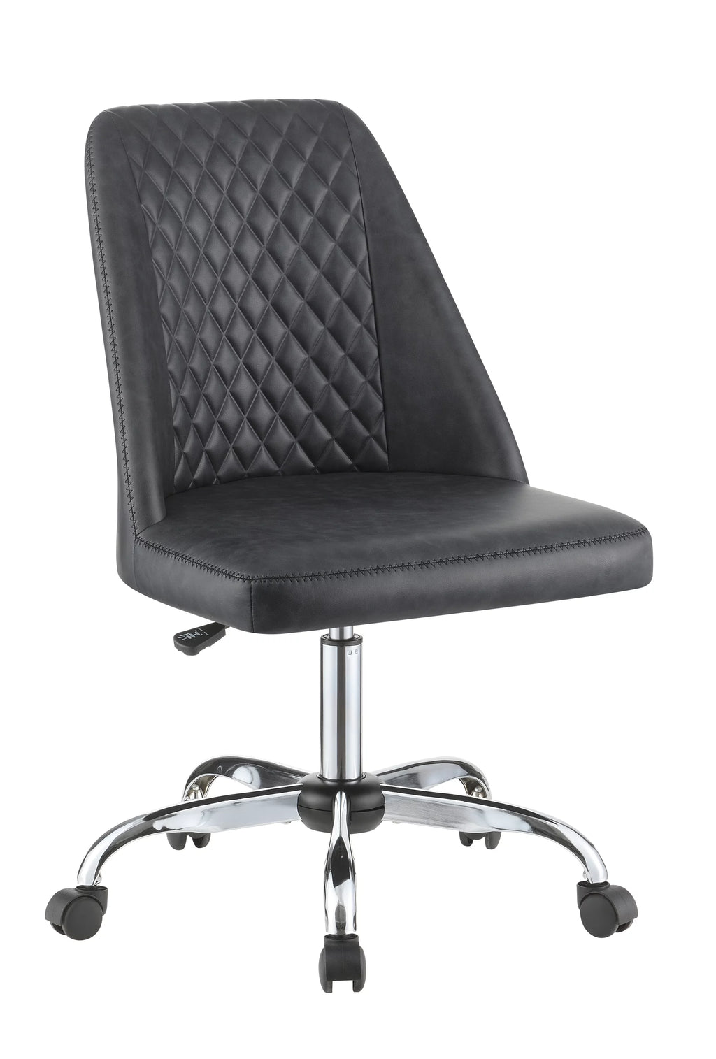 Grey and Chrome Upholstered Office Chair Y71423
