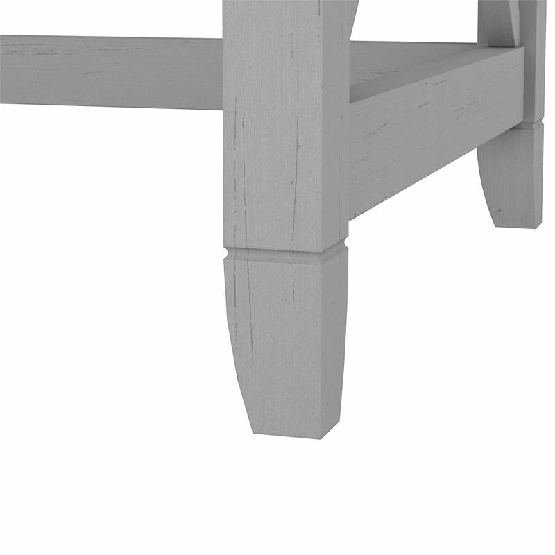 48W Writing Desk with Mid Back Tufted Office Chair in Cape Cod Gray I11475