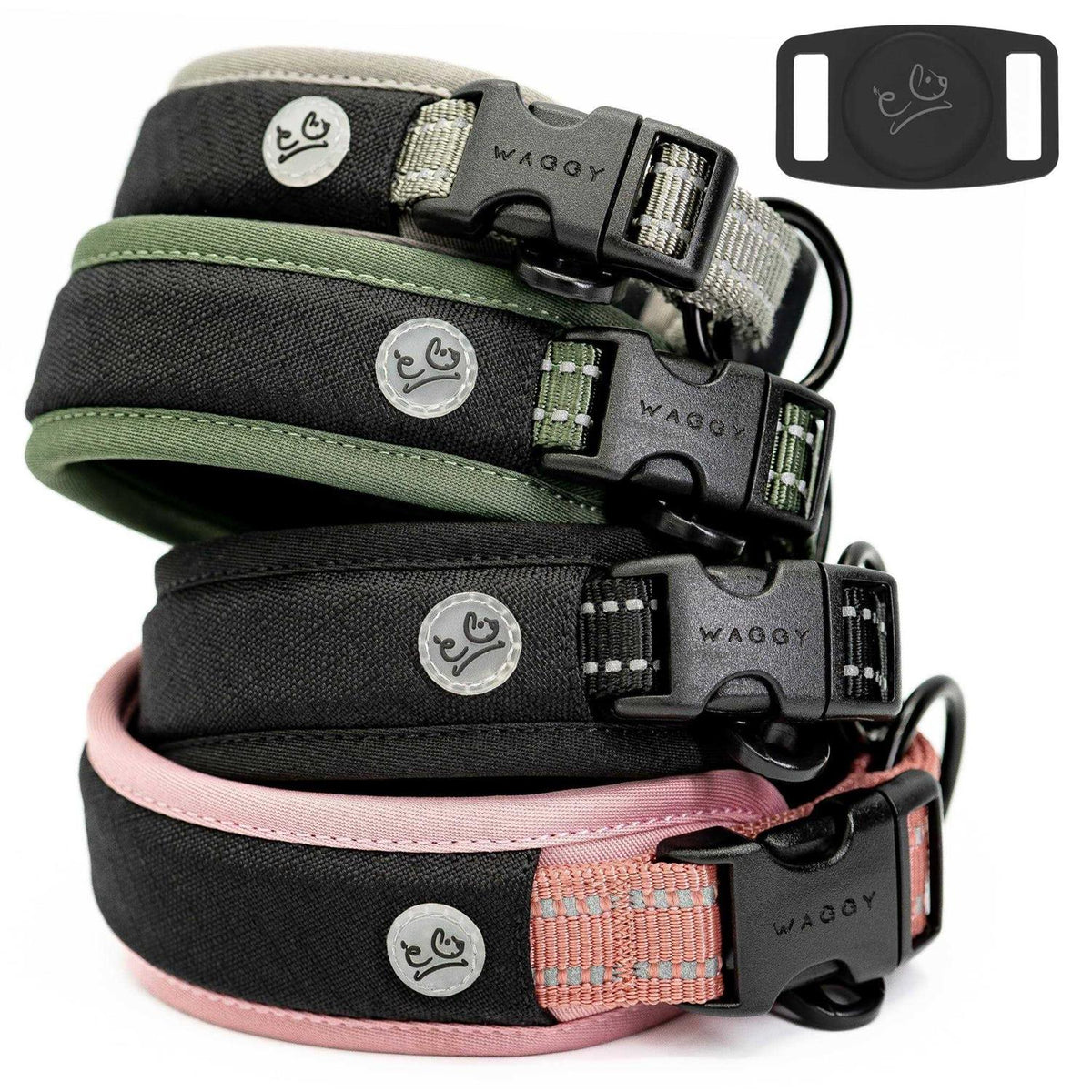 Adjustable Reflective Padded Dog Collar K3613