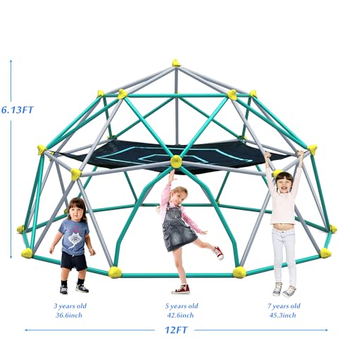 Geometric Dome Climber Play Center, Green, 13ft X717246