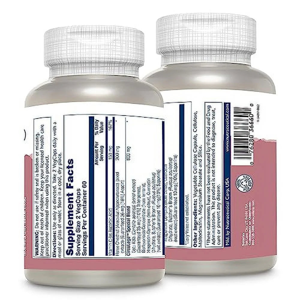 CircuLegs with Horse Chestnut Extract, Gotu Kola, Butcher's Broom, 120 VegCaps Z569