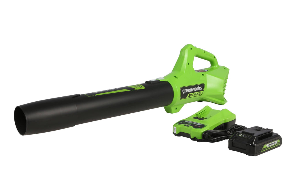 24V Cordless Handheld Leaf Blower with 2.0 Ah Battery and Charger N30962