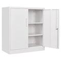 Metal Storage Cabinet with 2 Adjustable Shelves 36" H J19834
