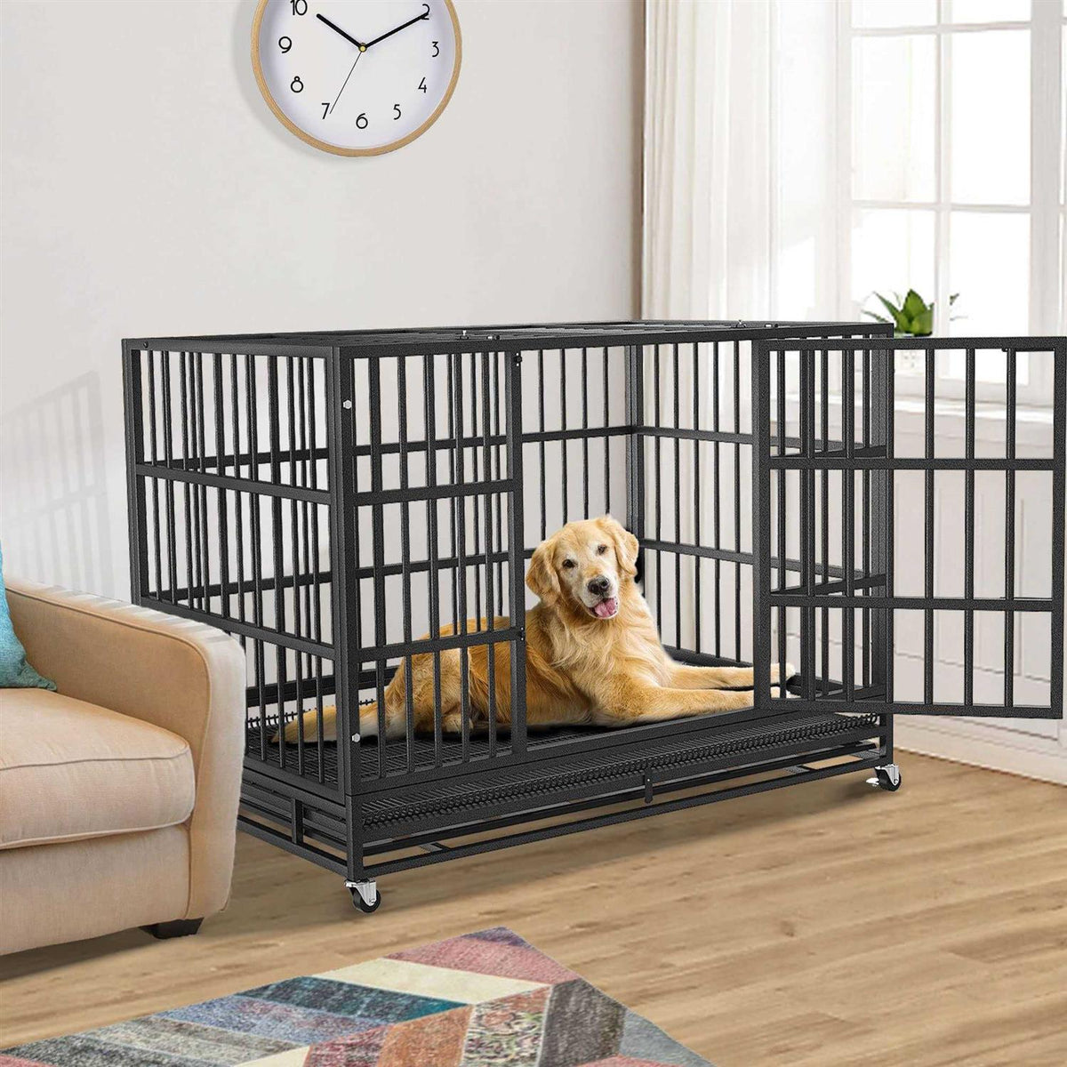 48 inch Heavy Duty Metal Dog Crate K514583