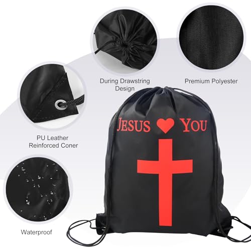 Black Drawstring Backpack L226