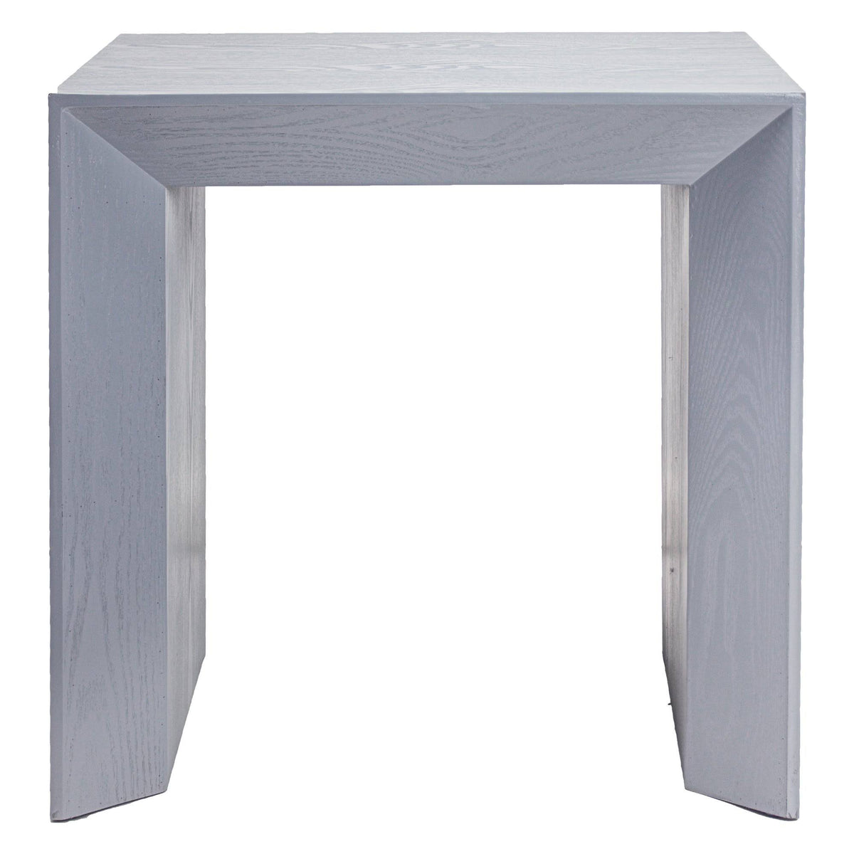 Grey Square Wood Accent Table F4952