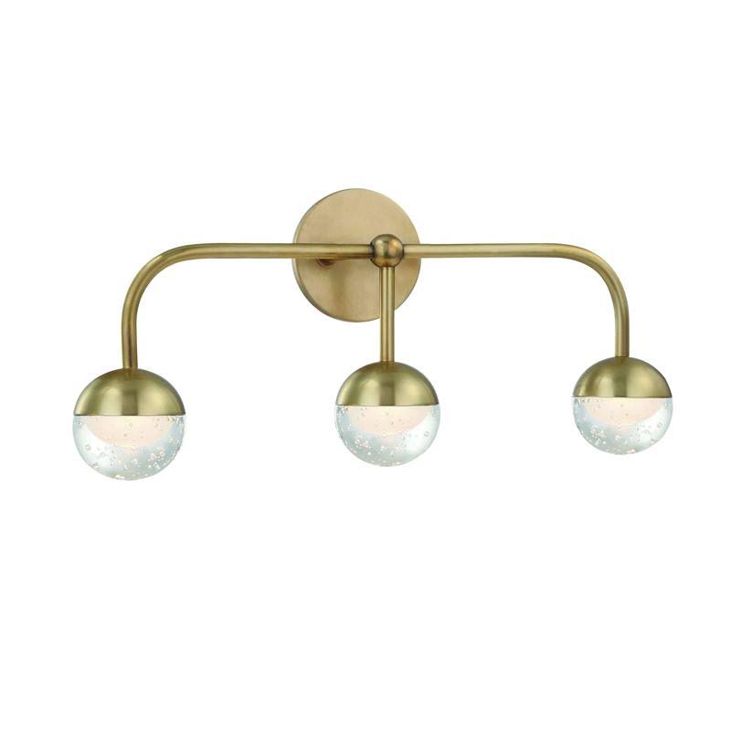 Aged Brass LED Bath Light I511105