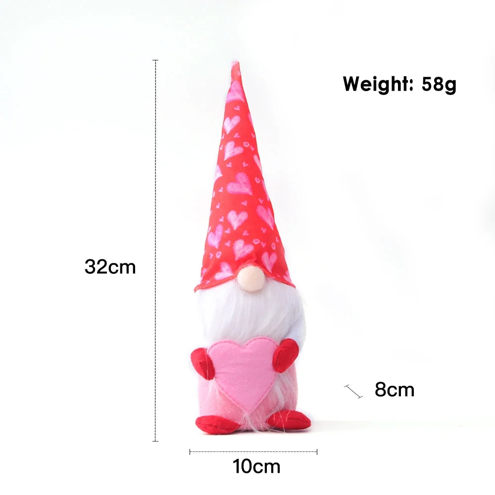 Valentine's Day Gnomes Plush Decorations E358518