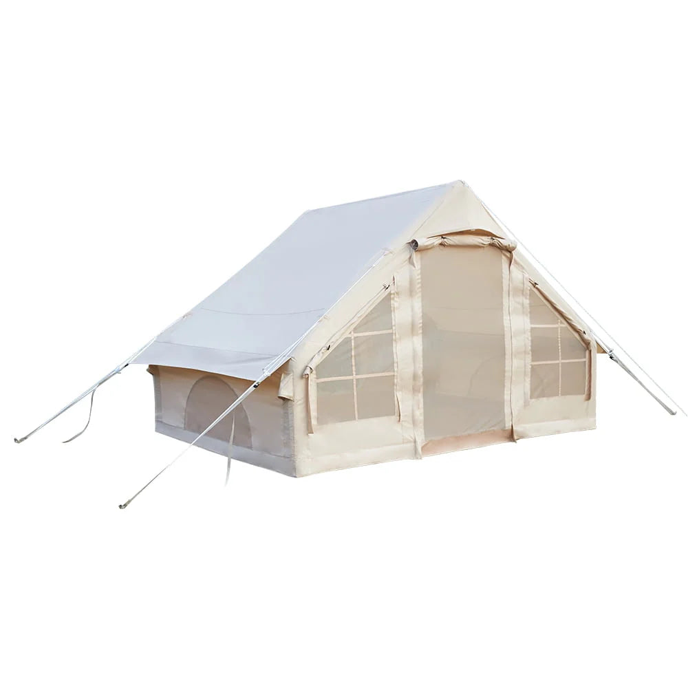 Inflatable Tent Air Tent Large Glamping Tent with Pump Waterproof Oxford Air Tent 4 Seasons Windproof Tents for Family Camping for 4-6 Persons M112237