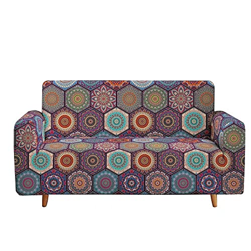 Orange Stretch Sofa Slipcover for 3-Seater N642512