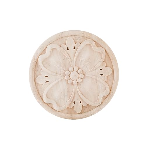 Unpainted Wooden Carving Furniture Appliques Onlays A900