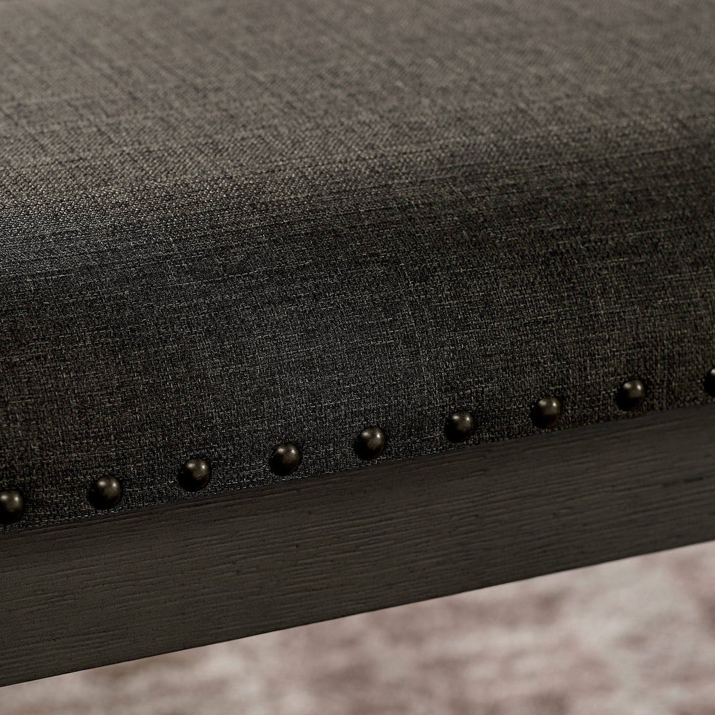 Grey Solid Wood Bench K847506