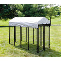 Black Welded Wire Dog Kennel 8 ft. x 4 ft. x 6 ft V638931