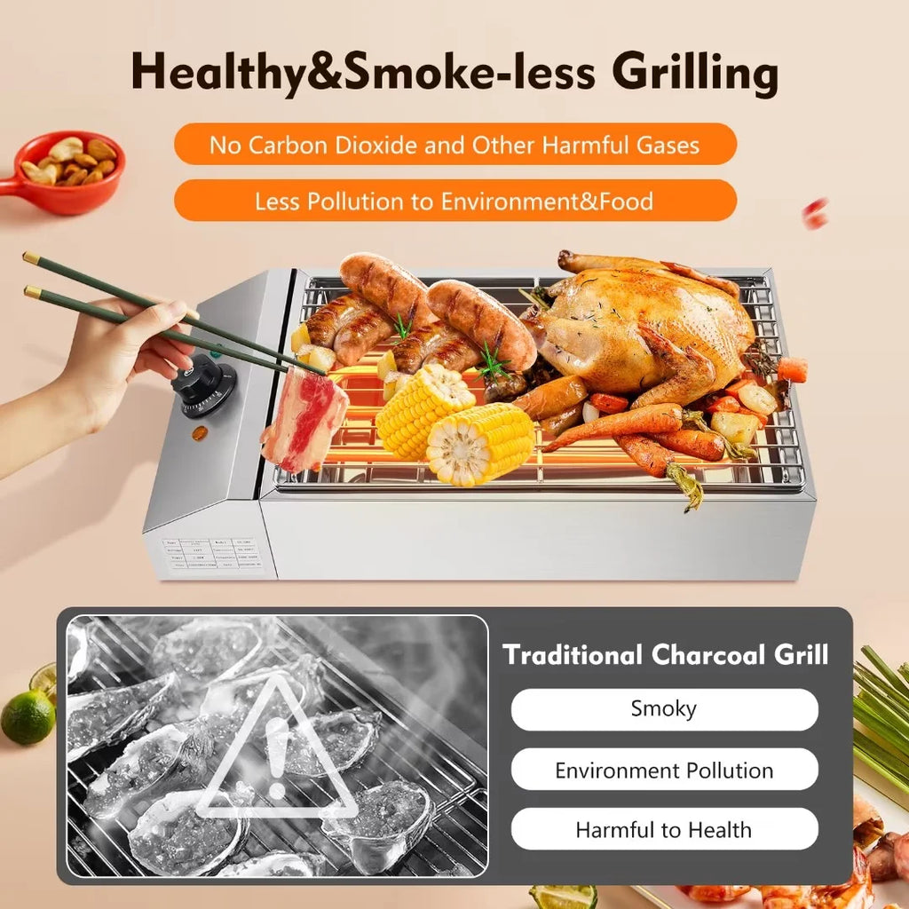 Portable Electric Stainless Steel Grill A907