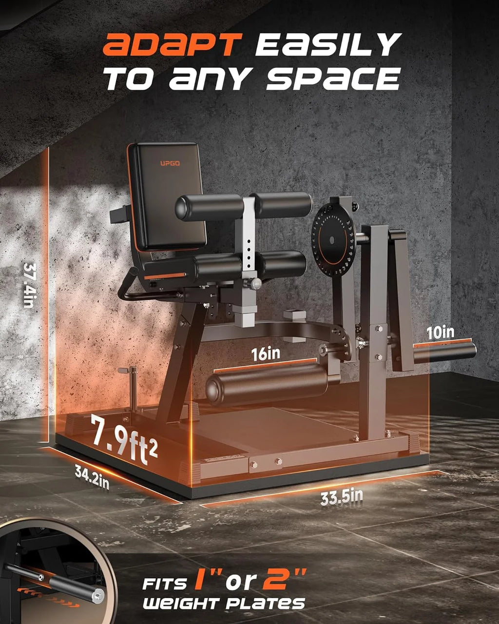3-in-1 Adjustable Leg Extension and Curl Machine L735