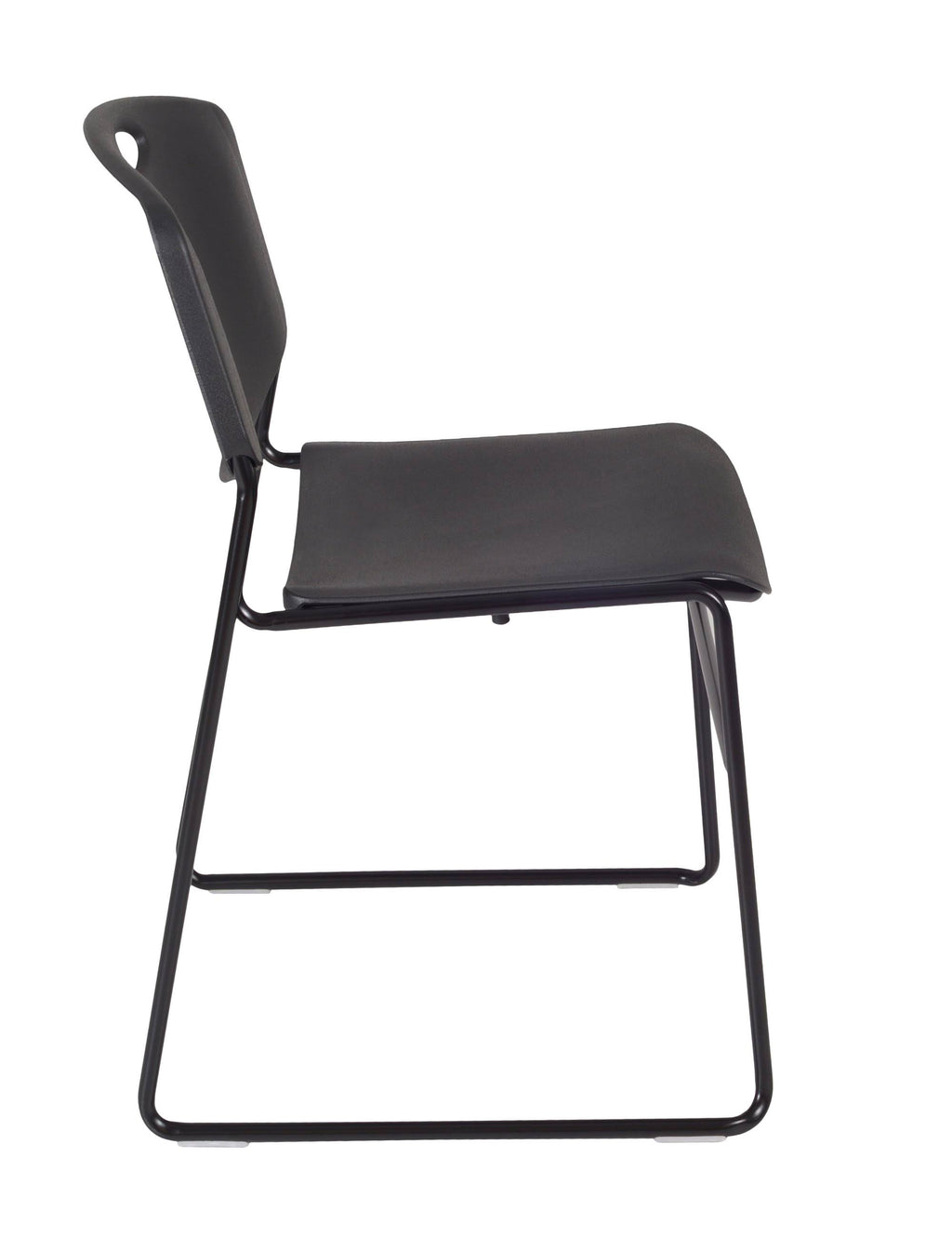 Cherry Training Table with 2 Black Stack Chairs G973661
