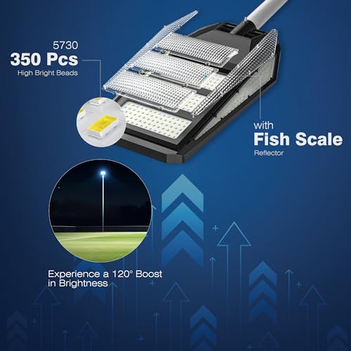 2400W Solar Street Lights Outdoor Waterproof 7000K LED O8866