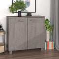 Light Gray Solid Wood Pine Sideboard with 2 Doors B562
