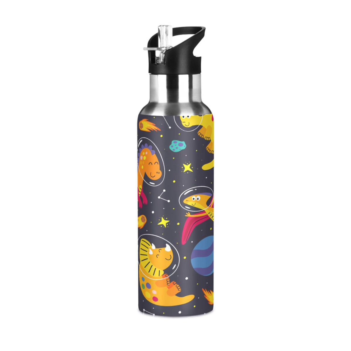 Stainless Steel Vacuum Insulated Water Bottle with Straw Lid 20 OZ P35658