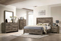 Natural Tone Wood Queen Bedroom Set 5pcs F802