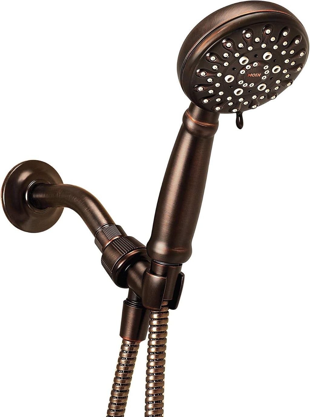 Spot Resist Brushed Nickel Hand Shower with Hose and Bracket, 4-Inch Diameter, Pack of 2 M1338