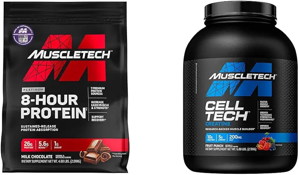 Whey & Casein Protein Powder Blend & Creatine Monohydrate Powder R48329
