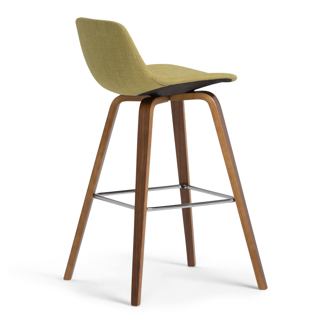 Set of 2 Dark Brown Bentwood Counter Height Barstools E87394