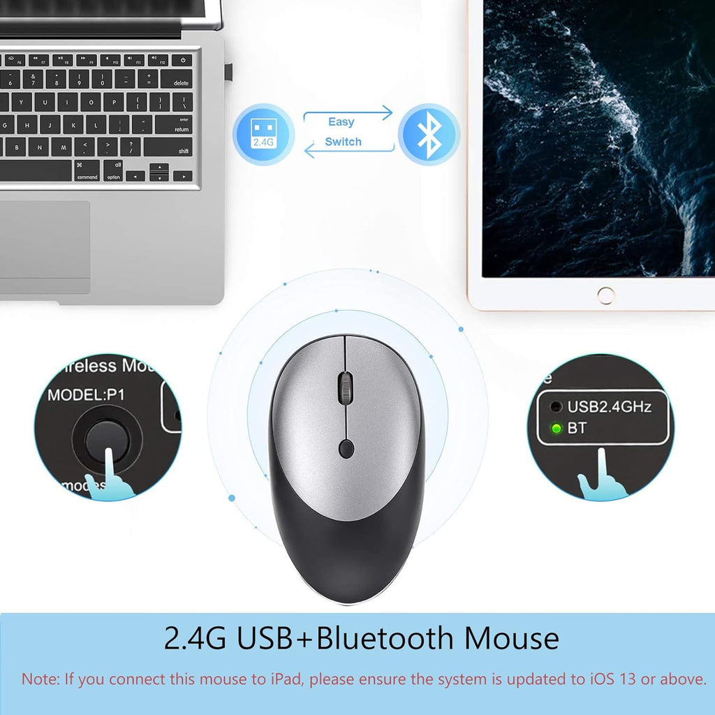 Black Backlit Bluetooth Keyboard Case with Wireless Mouse E715