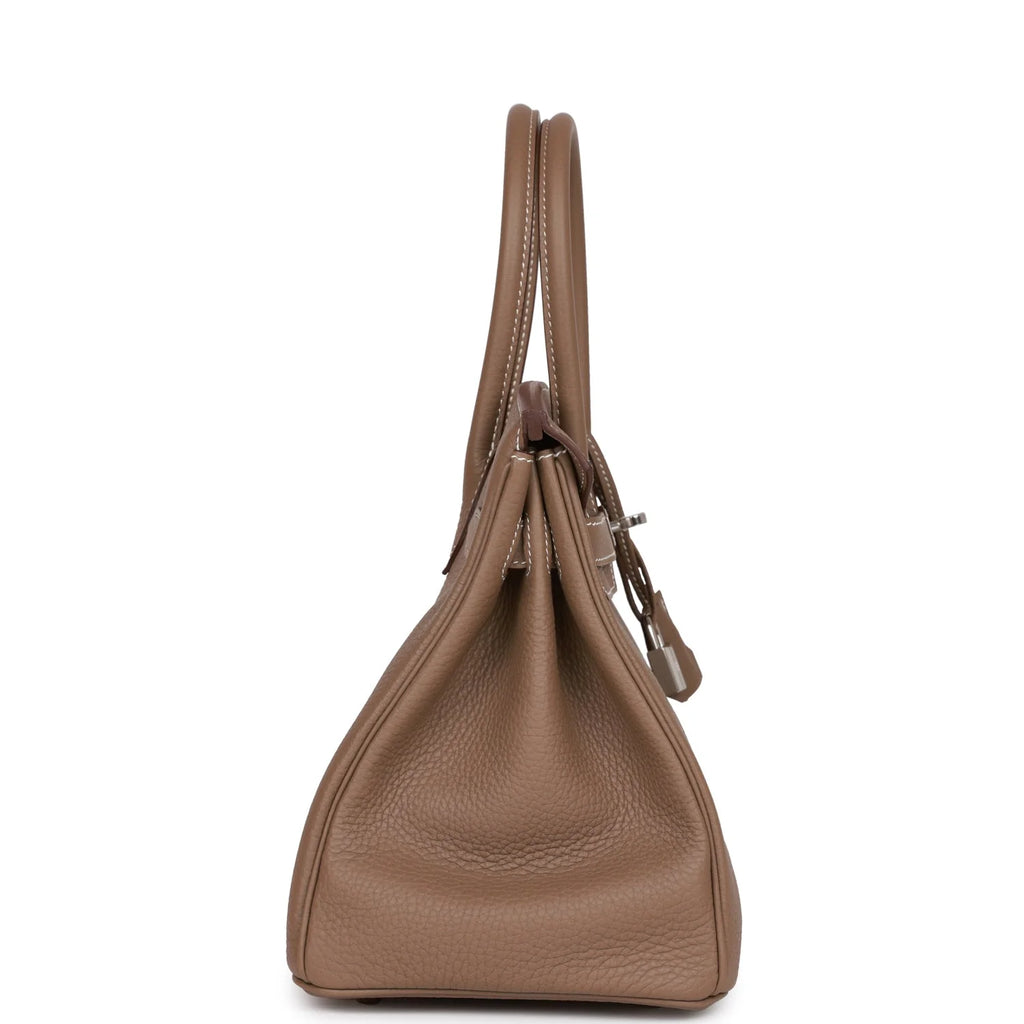 Etoupe Togo Palladium Hardware Handbag D96256