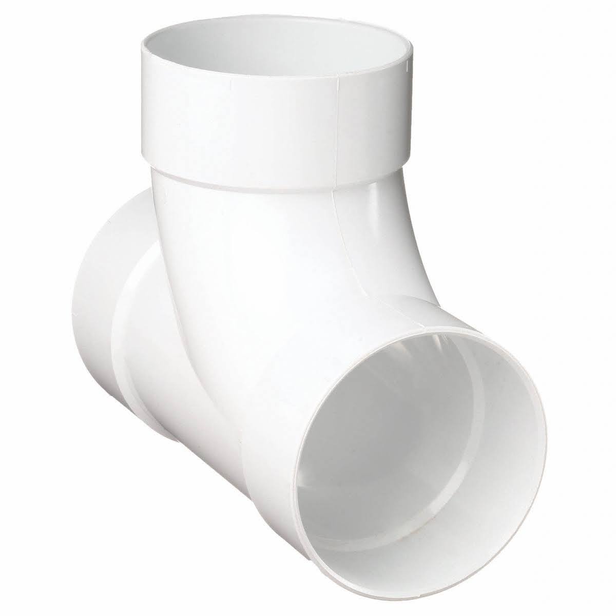 6 inch Hub PVC Sanitary Tee, White X7798