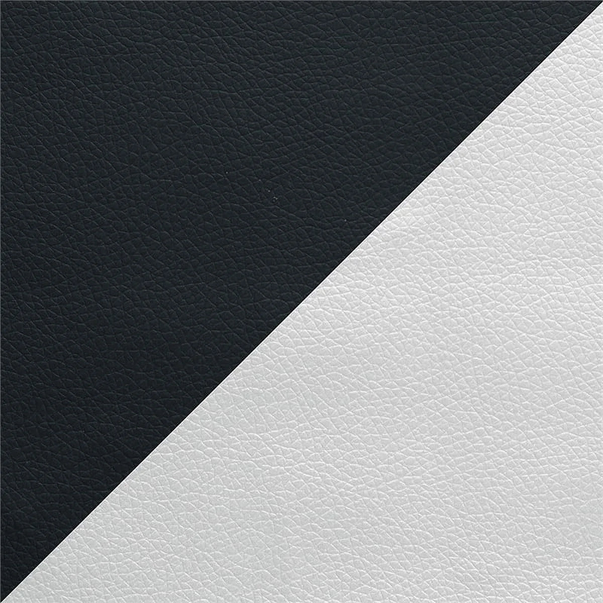 Faux Leather Sofa in Black and White I50899