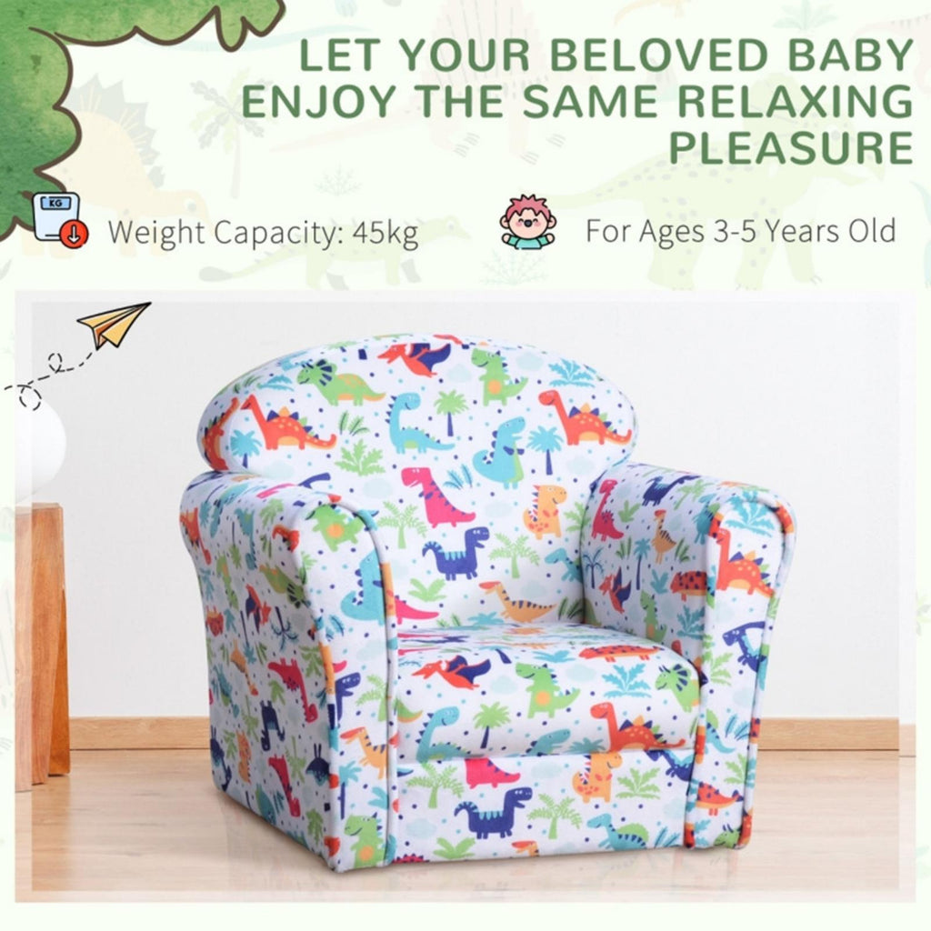 Dinosaur Toddler Kids Play Couch Sofa Chair L6056