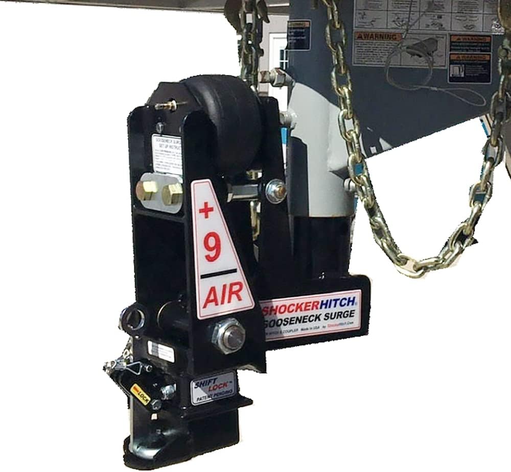 Gooseneck Air Hitch & Coupler, Round 4" Straight Pin 30K SL F146