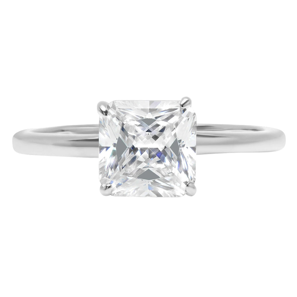 18K White Gold Solitaire Engagement Ring L76750