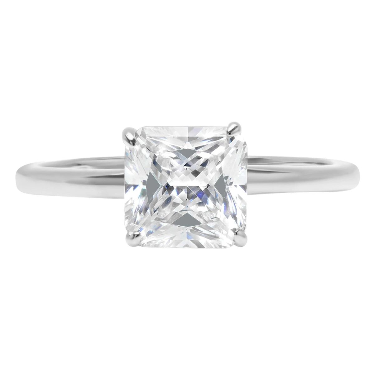 18K White Gold Solitaire Engagement Ring L76750