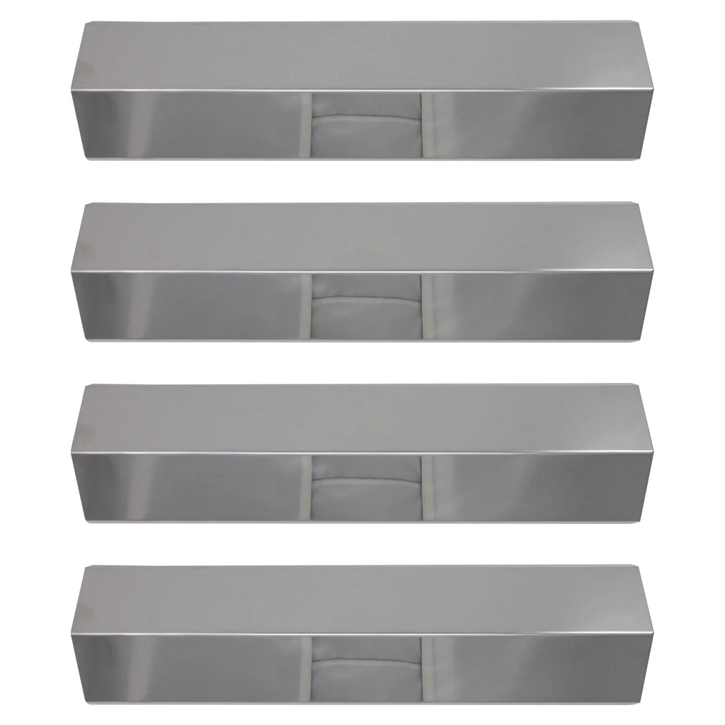 4-Pack Stainless Steel BBQ Grill Heat Shield Plate Replacement Parts 15" H164673