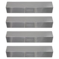 4-Pack Stainless Steel BBQ Grill Heat Shield Plate Replacement Parts 15" H164673