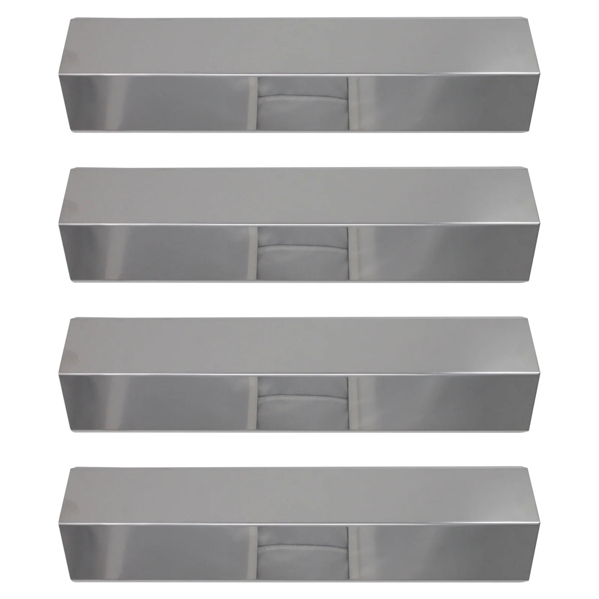 4-Pack Stainless Steel BBQ Grill Heat Shield Plate Replacement Parts 15" H164673