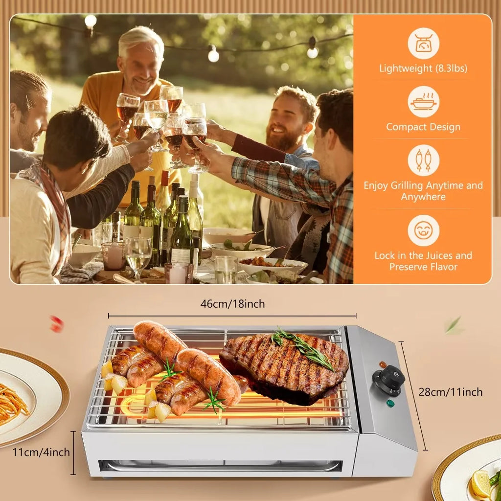 Portable Electric Stainless Steel Grill A907