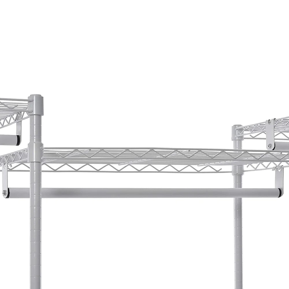 89"L Freestanding Closet Storage Organizer White A78720