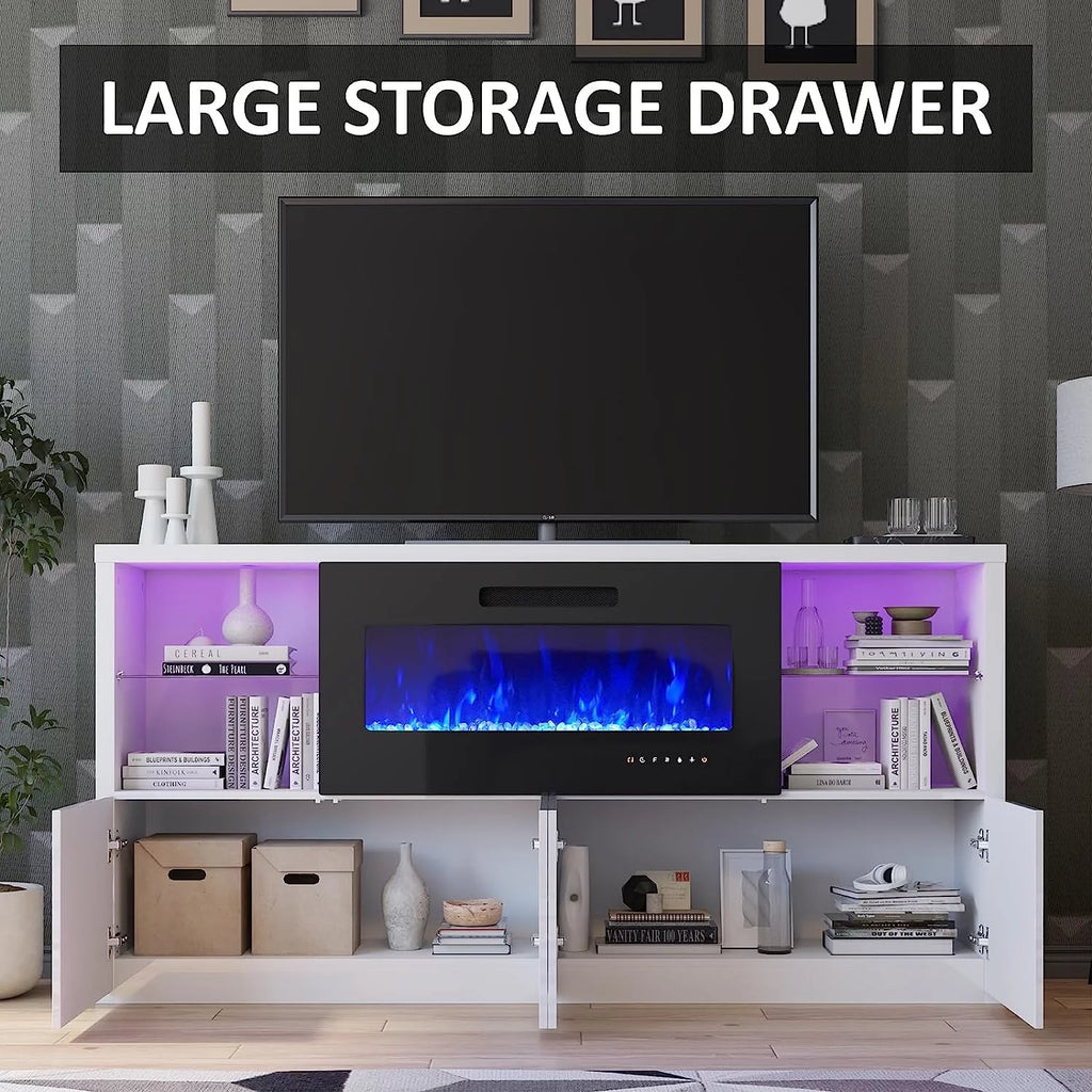 68" Fireplace TV Stand with 40" Electric Fireplace Y282261