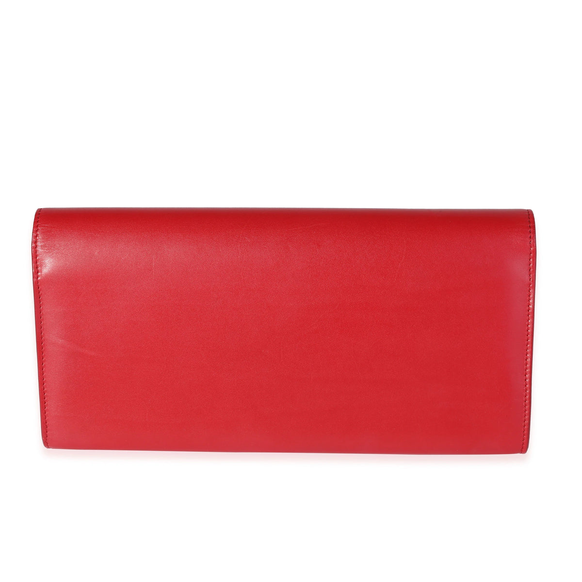 Red Smooth Calfskin Clutch R564