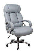 Gray Leather Office Chair E8295