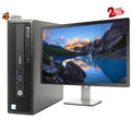 HP EliteDesk 800 G1 SFF Desktop Computer Core i7-4th, 8GB Ram, 480GB Ssd, 500GB Hdd, 24 inch LCD, Keyboard & Mouse, Wifi J708594