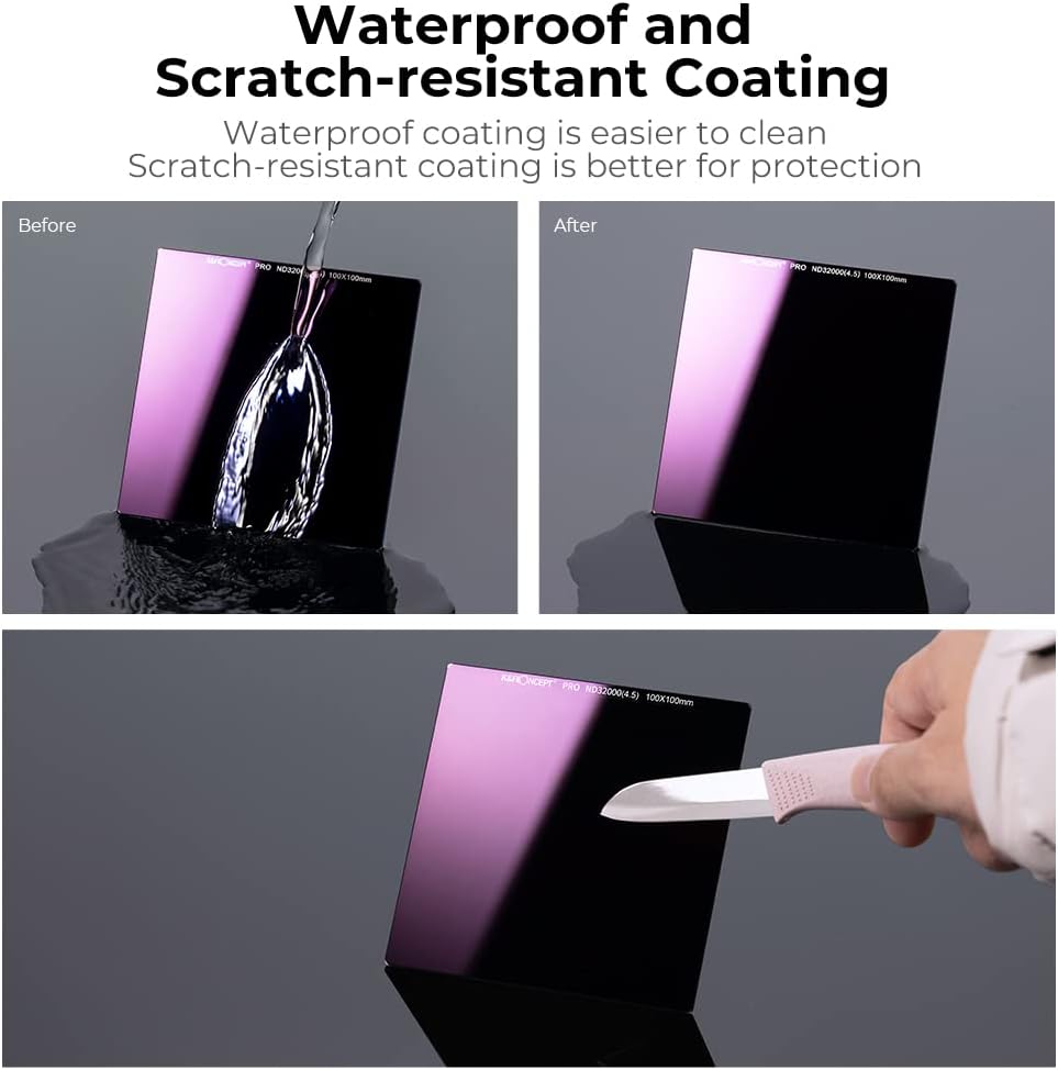 100x100mm Square 15 Stops Neutral Density Filter P488