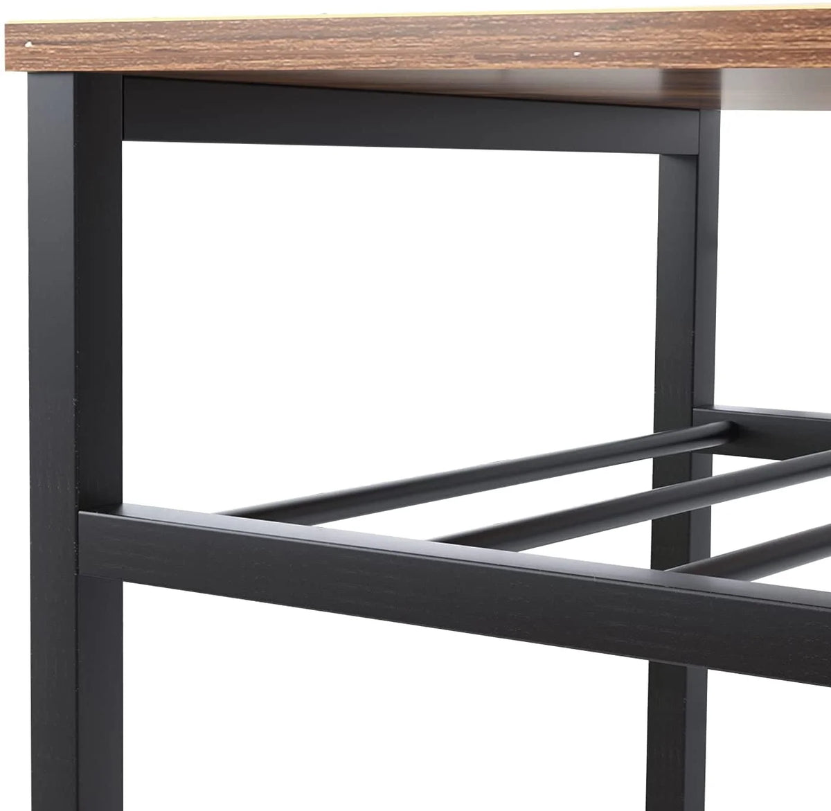 Rustic Brown Wood Kitchen Island Cart S980222