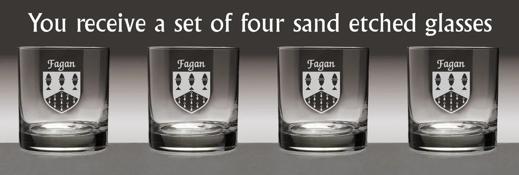 Irish Coat of Arms Tumbler Glasses Set of 4 M605061