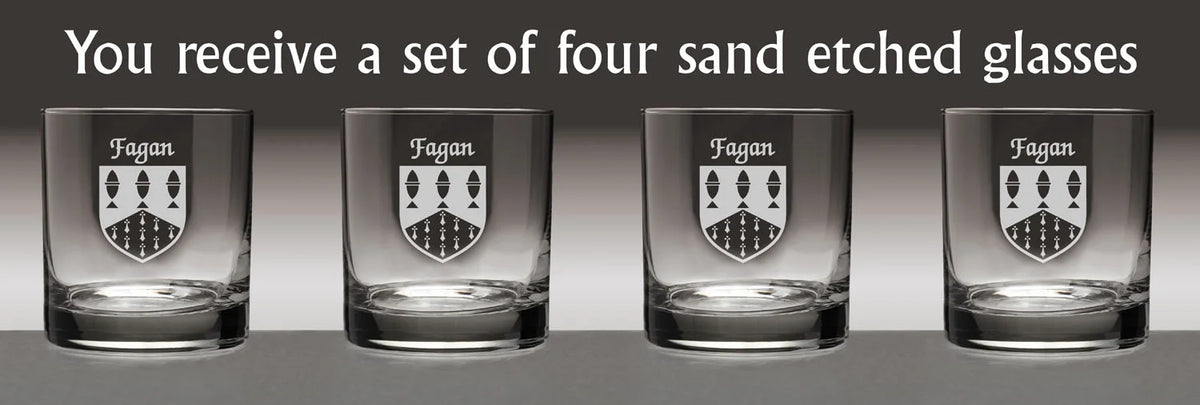 Irish Coat of Arms Tumbler Glasses Set of 4 M605061